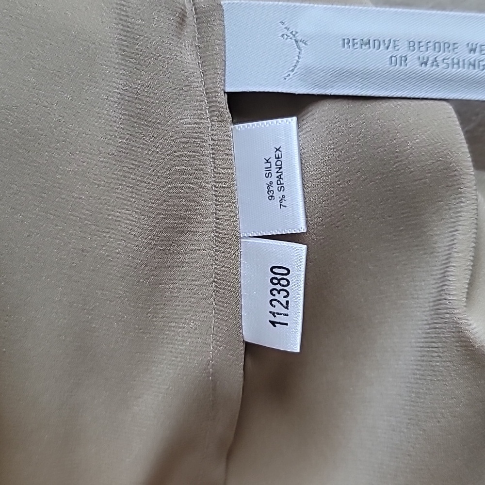 NWOT Vintage Ann Taylor Silk Blouse, Long Sleeve with French Cuff, Size 8 - Picture 6 of 15